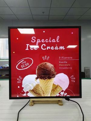 33.2 Inch LCD Display Periklanan Konstruksi logam untuk layar layar persegi Rasio1:1