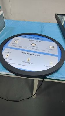 23.1 Inch LCD Advertising Display dengan HDMI/VGA/AV/USB Input dan 350cd/m2 Brightness untuk Digital Signage