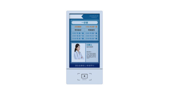Android 24 Inch Self Service Touch Screen Kiosk Check In Dengan Barcode Scanner
