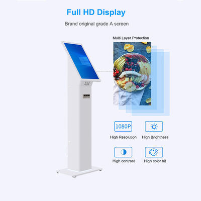 Self Checkin Kiosk dengan QR Code ID Card Reader, Windows 10 OS, dan Lampu LED yang Dapat Dikustomisasi untuk Check-In Pelanggan yang Efisien
