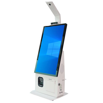 Sistem POS Kios All-in-one dengan Layar Sentuh Kapasitif, Printer Termal 80mm, dan Pembaca Kartu NFC untuk Checkout Mandiri