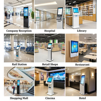 Android POS Self-Check-in Kiosk dengan Passport Scanner dan Card Dispenser untuk Hotel