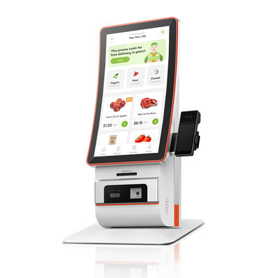 Kios Self Check-in Layar Vertikal 23,6" dengan Resolusi 1920x1080 dan Perangkat Lunak Opsional Multi-OS