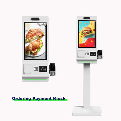 21.5/23.8/32 Inch Floor Standing Self Ordering Kiosk with SDK Android/Windows OS Touch Screen Payment Kiosk untuk Supermarket