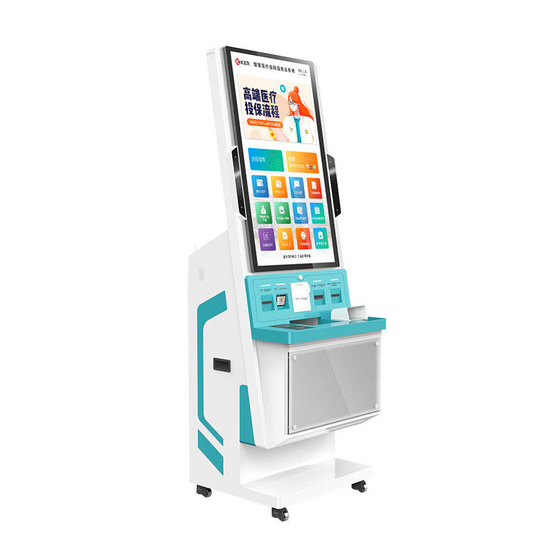 32 Inch CE Medical Billing Touch Screen Kiosk dengan Capacitive Touch untuk Check In Rumah Sakit