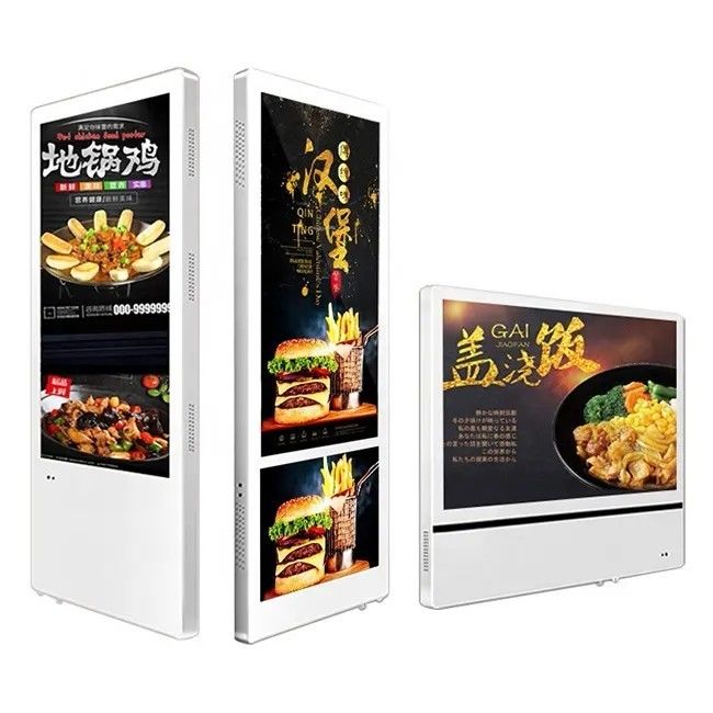 Layar Iklan Lift 21,5 Inci + 11,6 Inci dengan Resolusi 1920*1080 Paduan Aluminium dan Sudut Pandang 178°