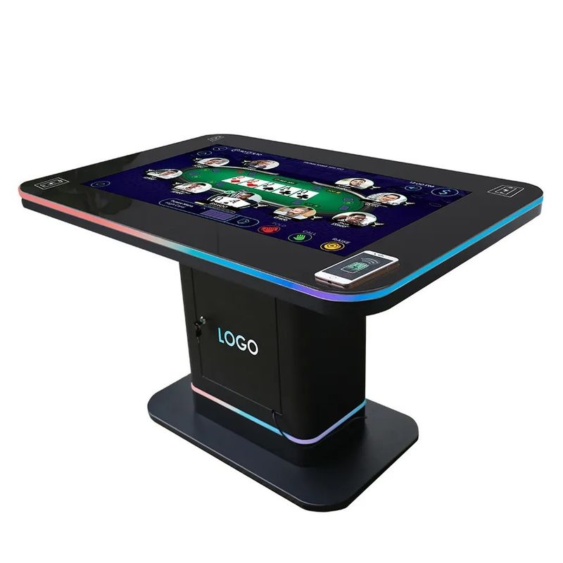 Smart Gaming Desk Tabel layar sentuh interaktif 500 Nits Untuk pusat perbelanjaan
