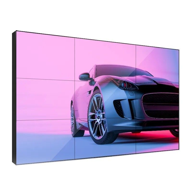 Layar LCD Splicing Kecerahan Tinggi 49 Inci dengan Bezel Sempit 0,88mm untuk Dinding Video Iklan Dalam Ruangan