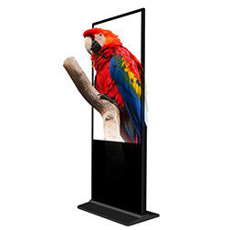 55 Inch Floor Standing 4K LCD Advertising Display Digital Signage Video Wall dengan Resolusi 1920x1080