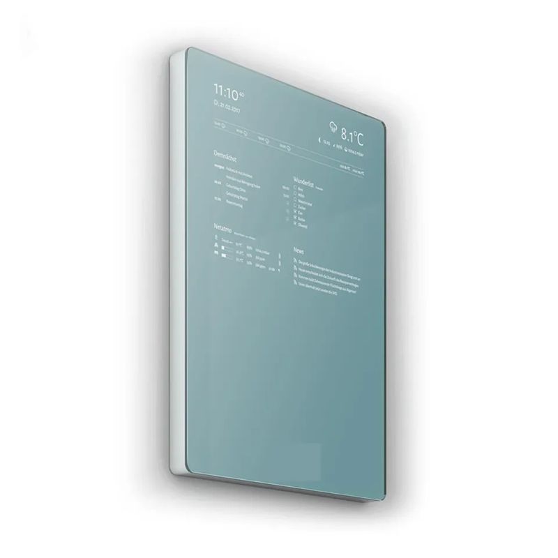 21.5 Inch Wall Mounted Smart Mirror with Capacitive Touch Screen untuk Iklan dan Makeup