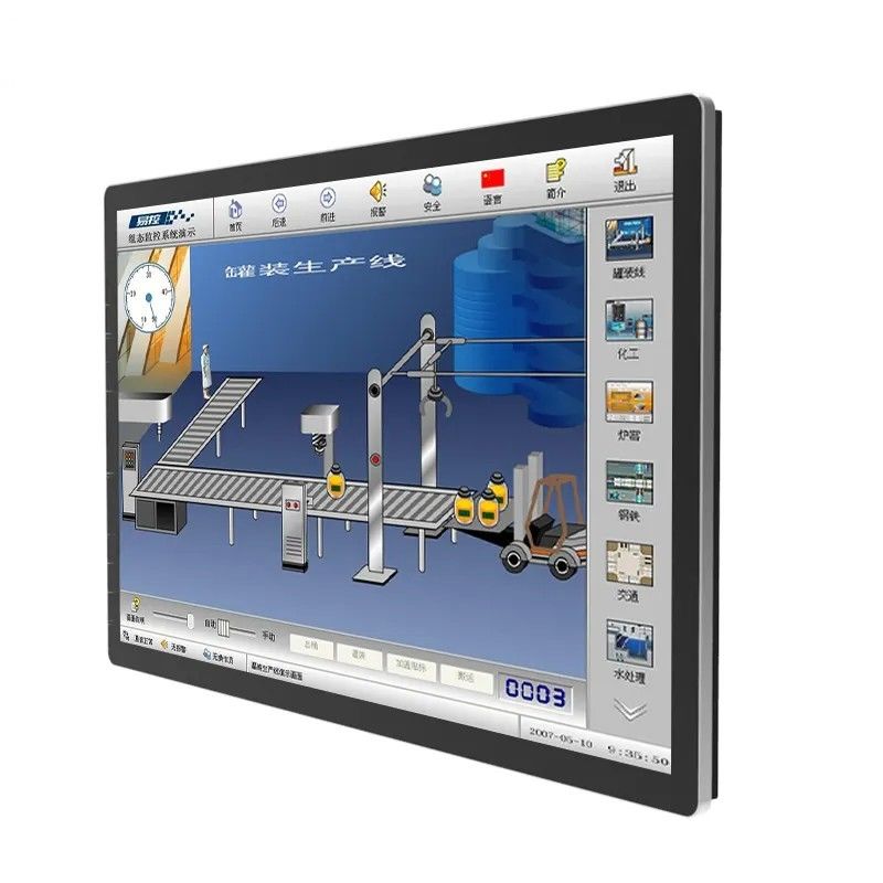 50 Inch Infrared Touch Screen Monitor dengan Ultra Narrow Edge dan Desain Wall Mountable