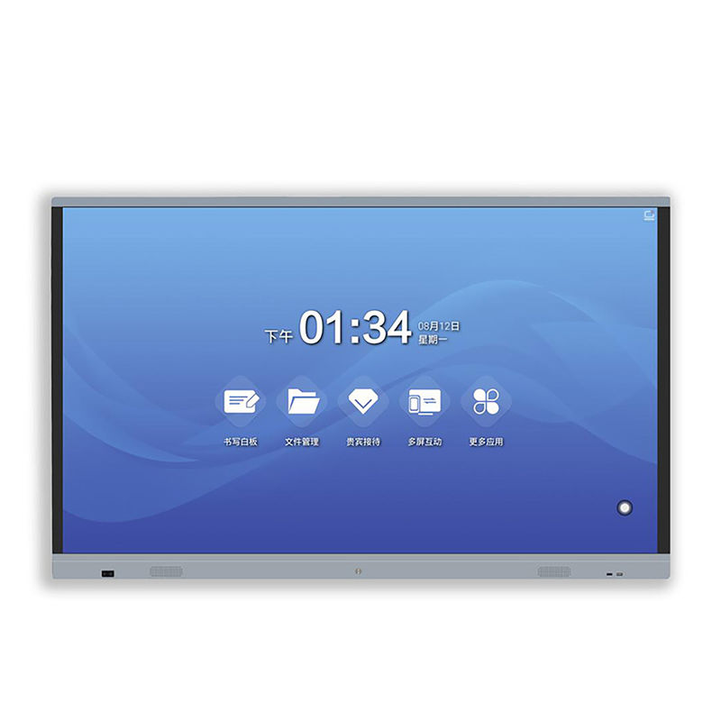 Monitor Layar Sentuh Inframerah 65 inci dengan Kecerahan 350 cd/m2 dan Kios Sentuh All-In-One Sentuh 20 Titik