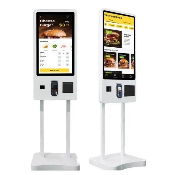 Kios Digital layar sentuh 32 inci dengan Windows 10 OS dan Metal Enclosure untuk Self-Service Interaktif
