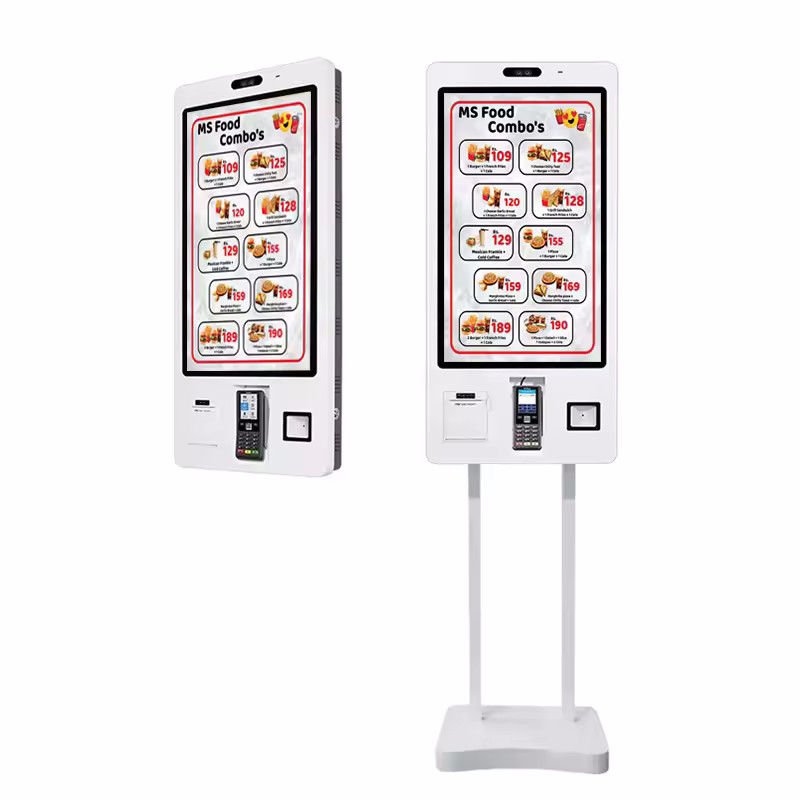 Kios Pemesanan Sendiri dengan Scanner 1D/2D dan Layar LCD 22/24/32 inci