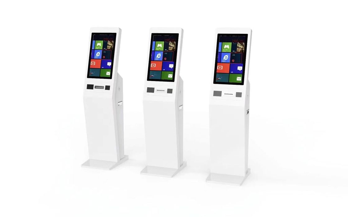 Sistem POS All-in-One dengan printer cash drawer dan barcode scanner untuk self-service