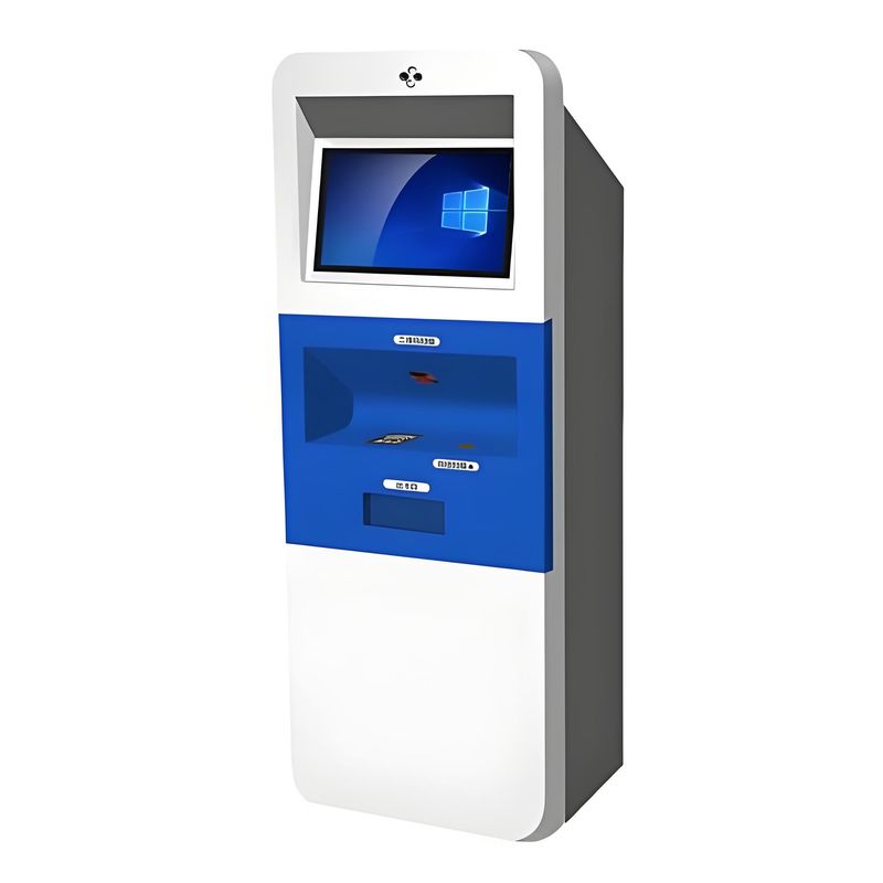 18.5inch/22inch/27inch Interactive Kiosk System, Pembayaran Kiosk Parkir Dengan Mata Uang Dan Uang Uang