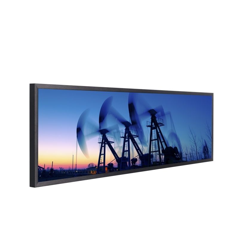 Interaktif Bar Tipe Long Strip Touch Screen Monitor dengan 3840 X 1080 Resolusi dan 350cd / m2 Kecerahan