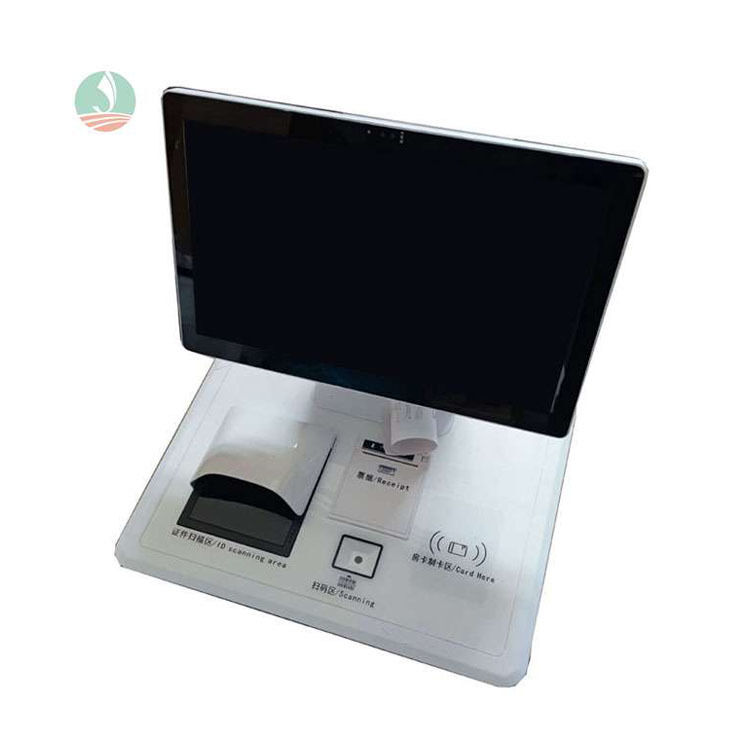 Kios Self Check-in dengan Layar Sentuh Kapasitif 10 Titik Ukuran Kustom dan Layanan OEM/ODM untuk Hotel dan Hostel