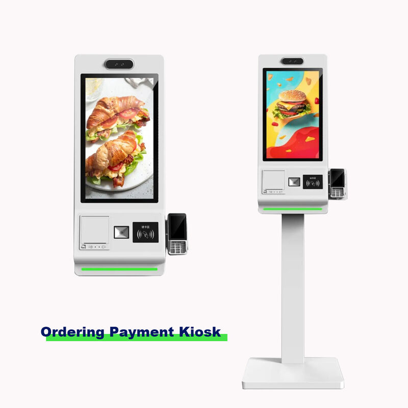 21.5/23.8/32 Inch Floor Standing Self Ordering Kiosk with SDK Android/Windows OS Touch Screen Payment Kiosk untuk Supermarket