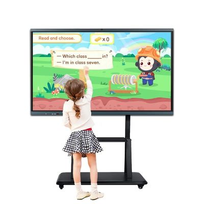 Ponsel LCD Interaktif Flat Panel 86 Inch Smart Blackboard Untuk Pengajaran