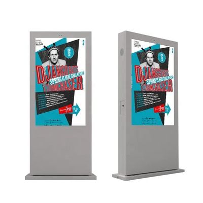 Airproof IP65 Outdoor Advertising Screen Display Pemain Kecerahan Tinggi 55 Inch