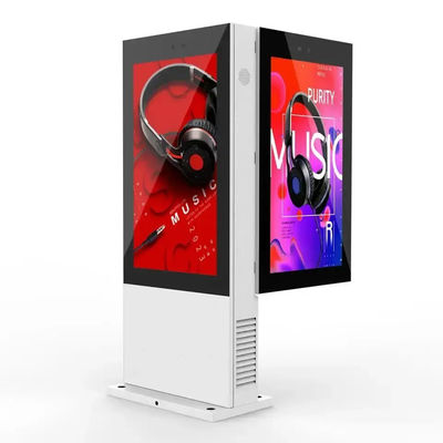 Airproof Digital Outdoor Advertising Screens menampilkan layar ganda Kecerahan tinggi