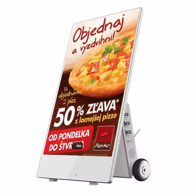 1920x1080 Layar Iklan yang Bisa Dipindahkan LCD Monitor Kecerahan Tinggi